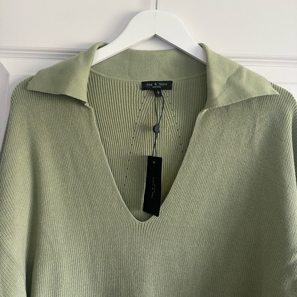 rag & bone Amy Ribbed Cotton Blend Tunic Sweater - Picture 5 of 12